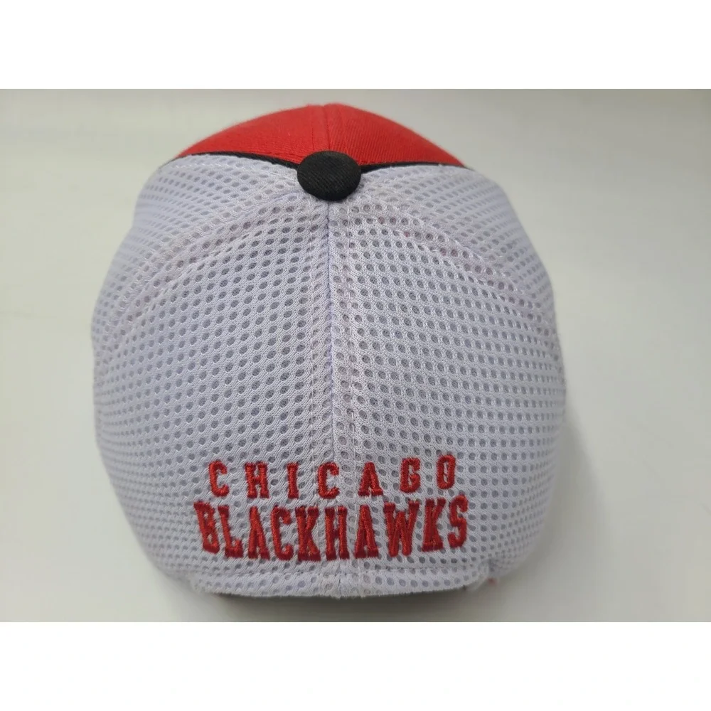 Youth Chicago Blackhawks Mesh Trucker Snapback Hat Cap Boys NHL Hockey Red White